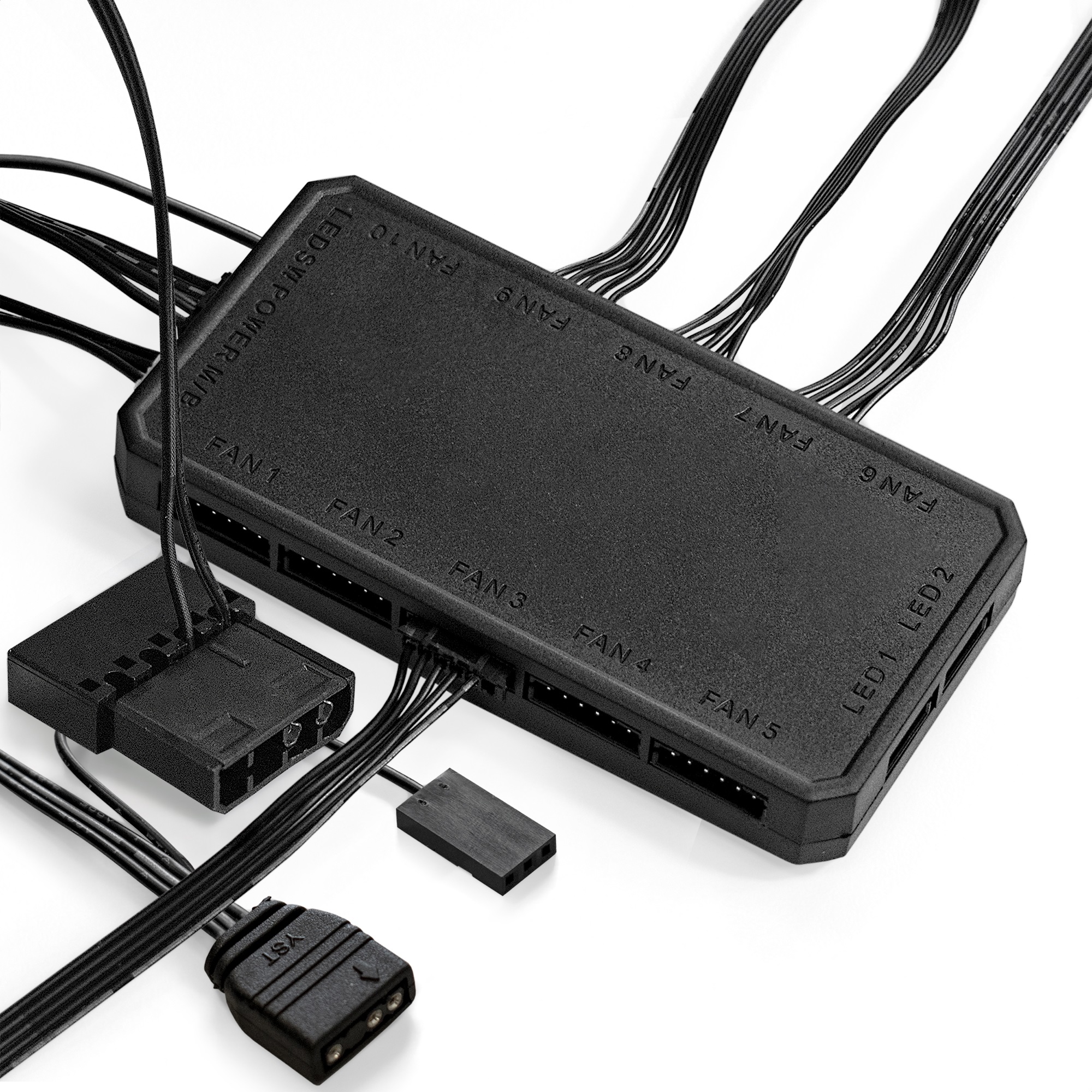 Корпус Miditower ExeGate i3 MAX (eATX, без БП, 2*USB+1*USB3.0, HD аудио, черный, 4 вент. 12см с RGB подсветкой, контроллер + ПДУ, ARGB MB кабель, пылевые фильтры, передняя и боковая панели - закаленное стекло)
