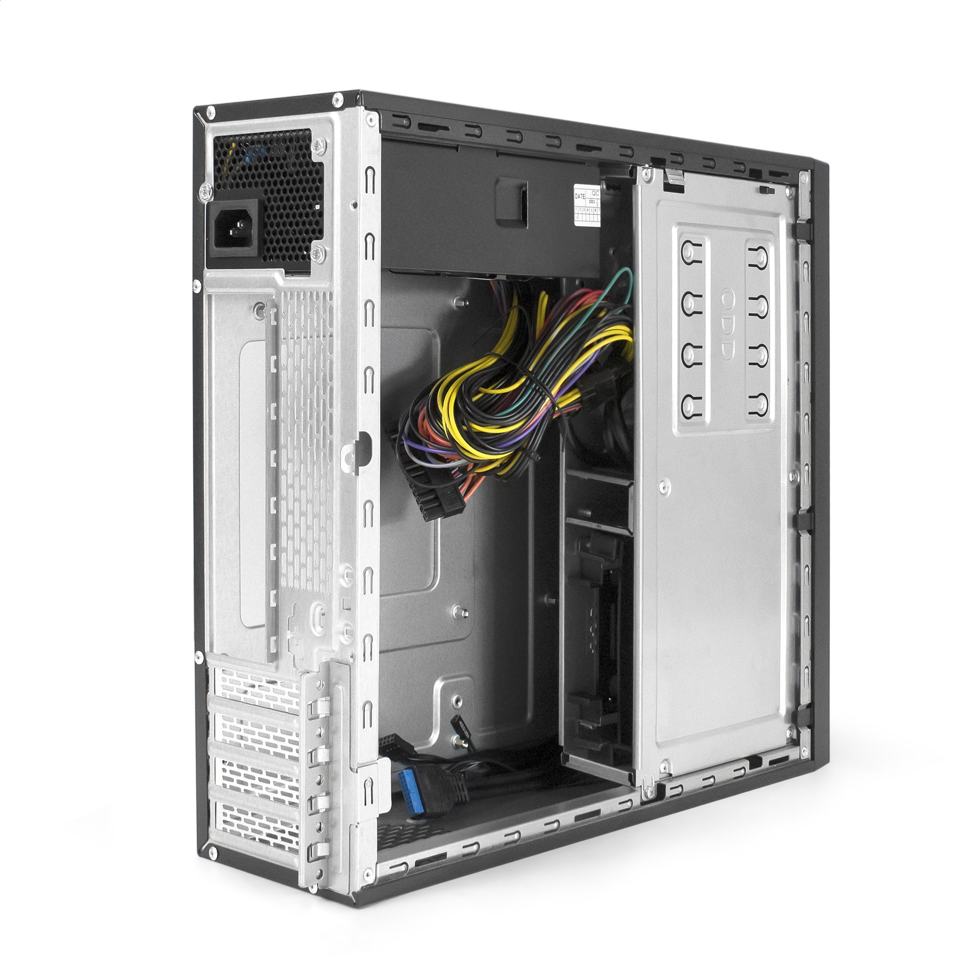 Корпус Desktop ExeGate MI-641-01-TPS300 (mini-ITX/mATX, БП TPS300 с вент. 8см, 2*USB+2*USB3.0, HD аудио, черный)