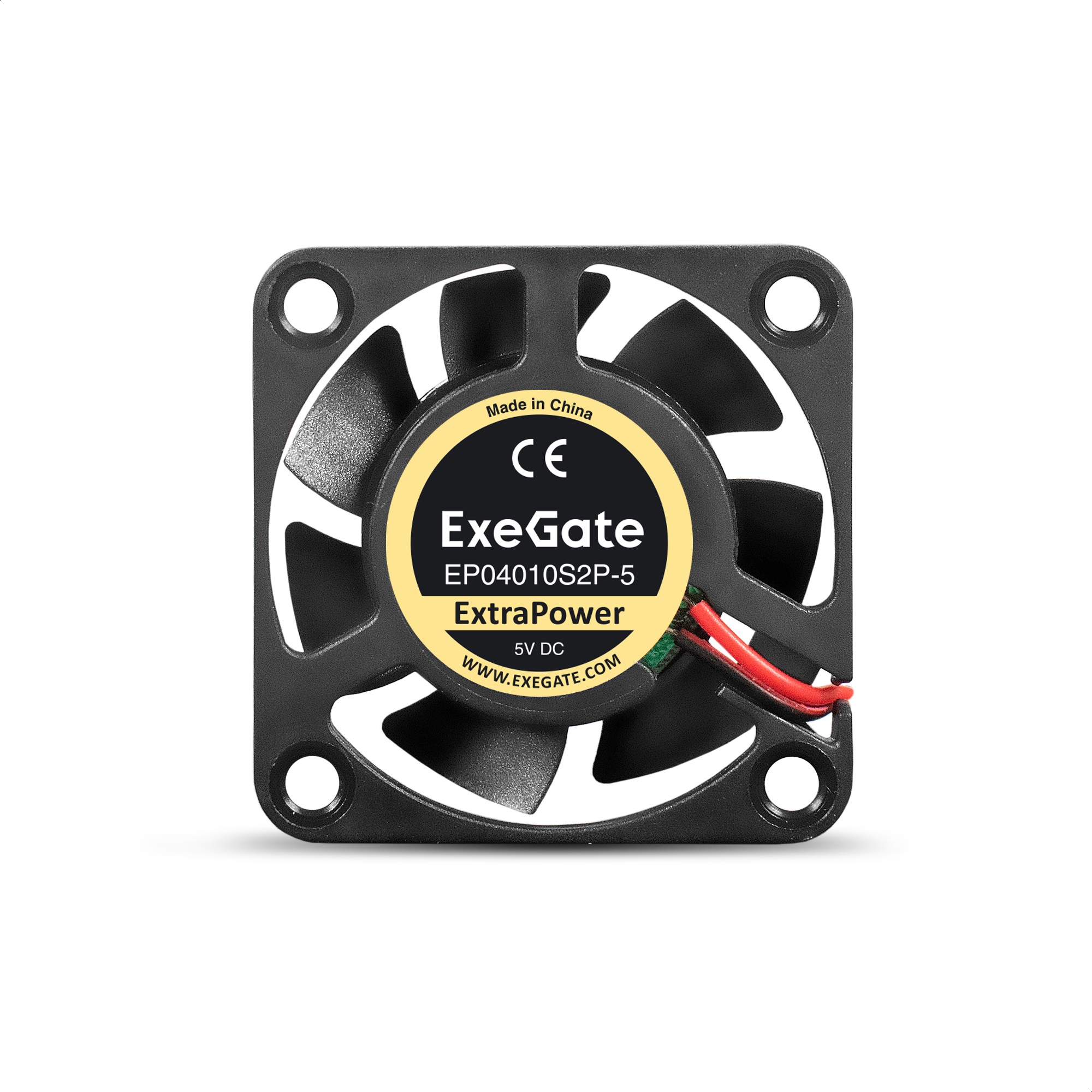 Вентилятор 5В DC ExeGate ExtraPower EP04010S2P-5 (40x40x10 мм, Sleeve bearing (подшипник скольжения), 2pin, 7500RPM, 35dBA)