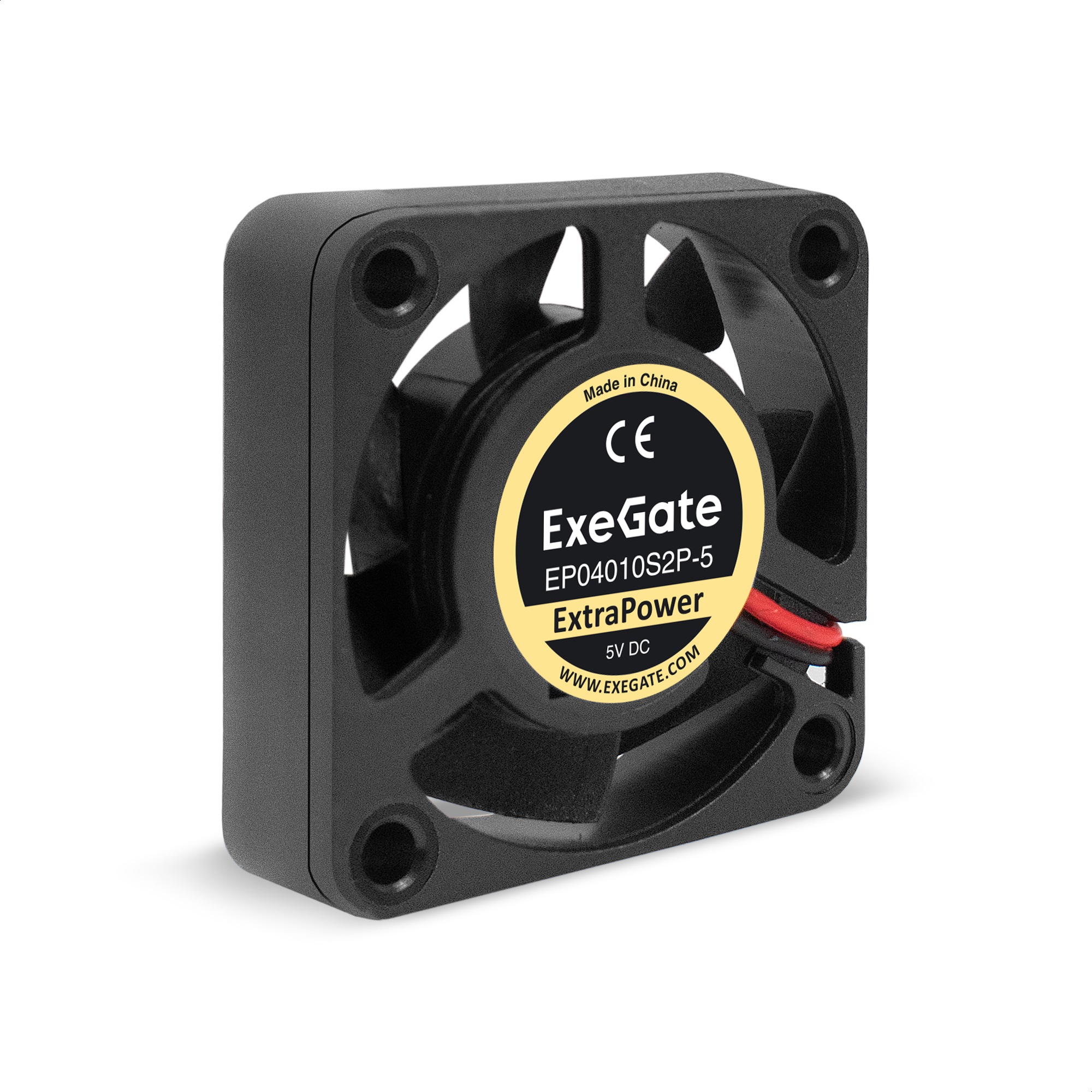 Вентилятор 5В DC ExeGate ExtraPower EP04010S2P-5 (40x40x10 мм, Sleeve bearing (подшипник скольжения), 2pin, 7500RPM, 35dBA)