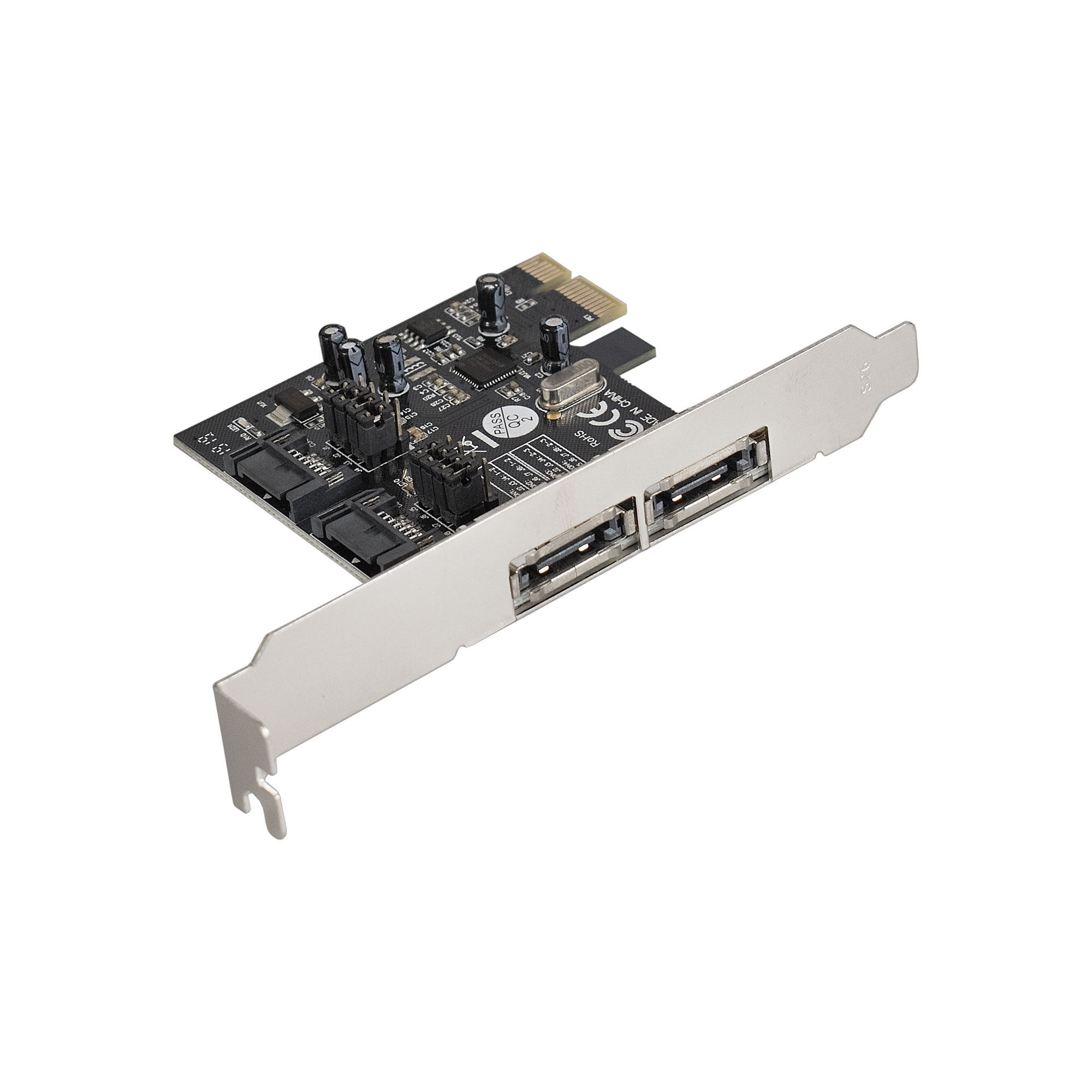 Контроллер ExeGate EXE-501 (PCI-E x1 v2.0, SATA3 6Gb/s, 2 int.+2 ext., ASMedia Chipset ASM1061)