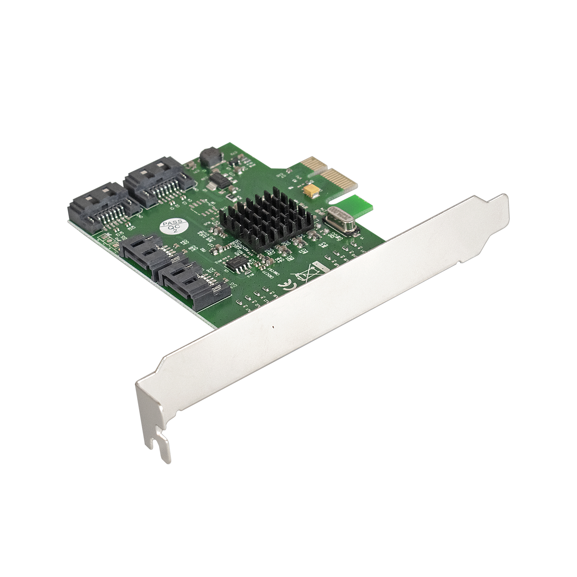 Контроллер ExeGate EXE-503 (PCI-E x1 v2.0, SATA3 6Gb/s, 4 int., Marvell Chipset 88SE9215)