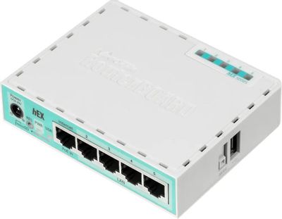 Маршрутизатор MIKROTIK hEX,  белый