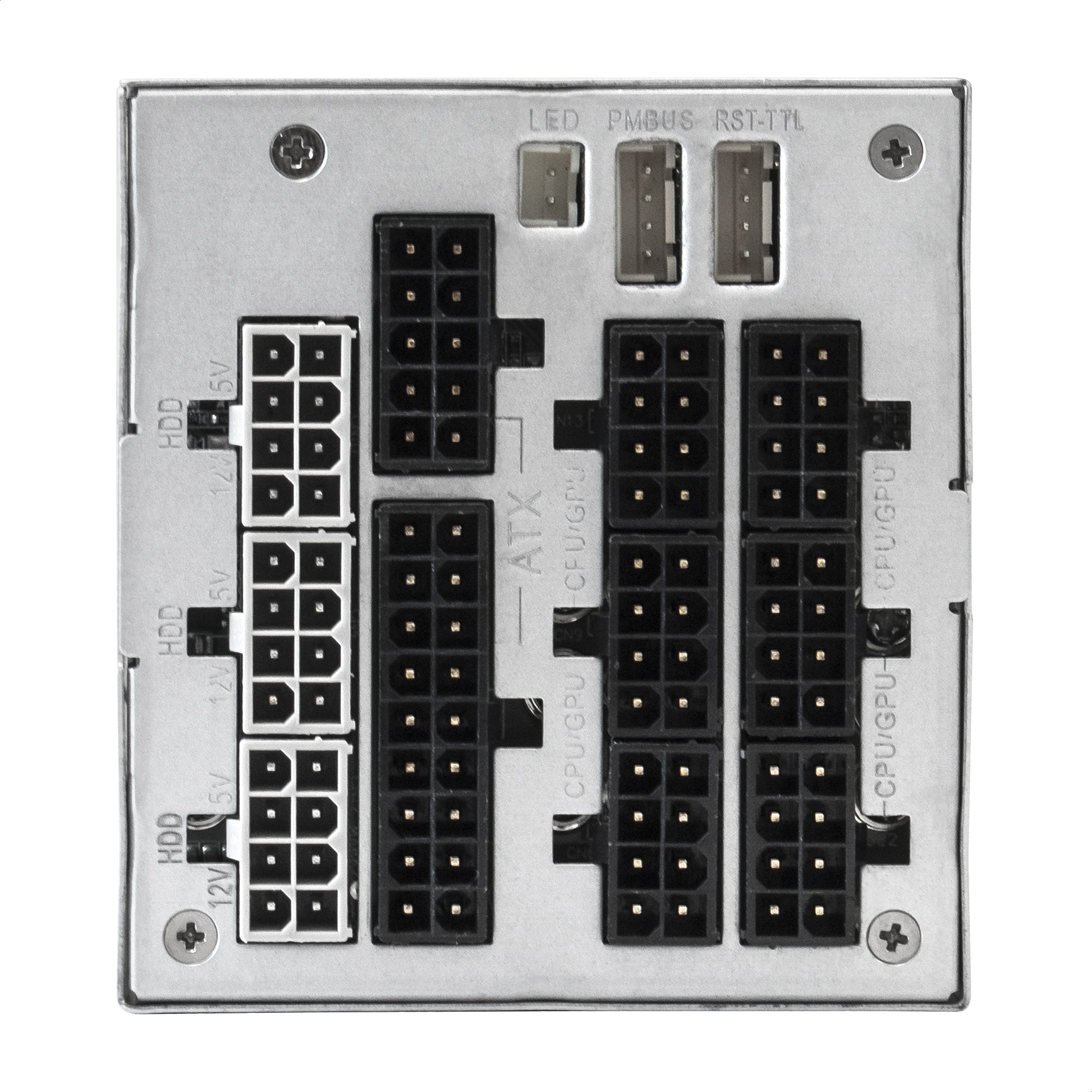 Серверный БП с резервированием 2U Redundant 2x550W ExeGate Industrial-RTS550 (APFC, КПД 94% (80 PLUS Platinum), 4 cm fan, 24pin, 2x(4+4)pin, 2PCIe, 2SATA, 6IDE, Cable Management)