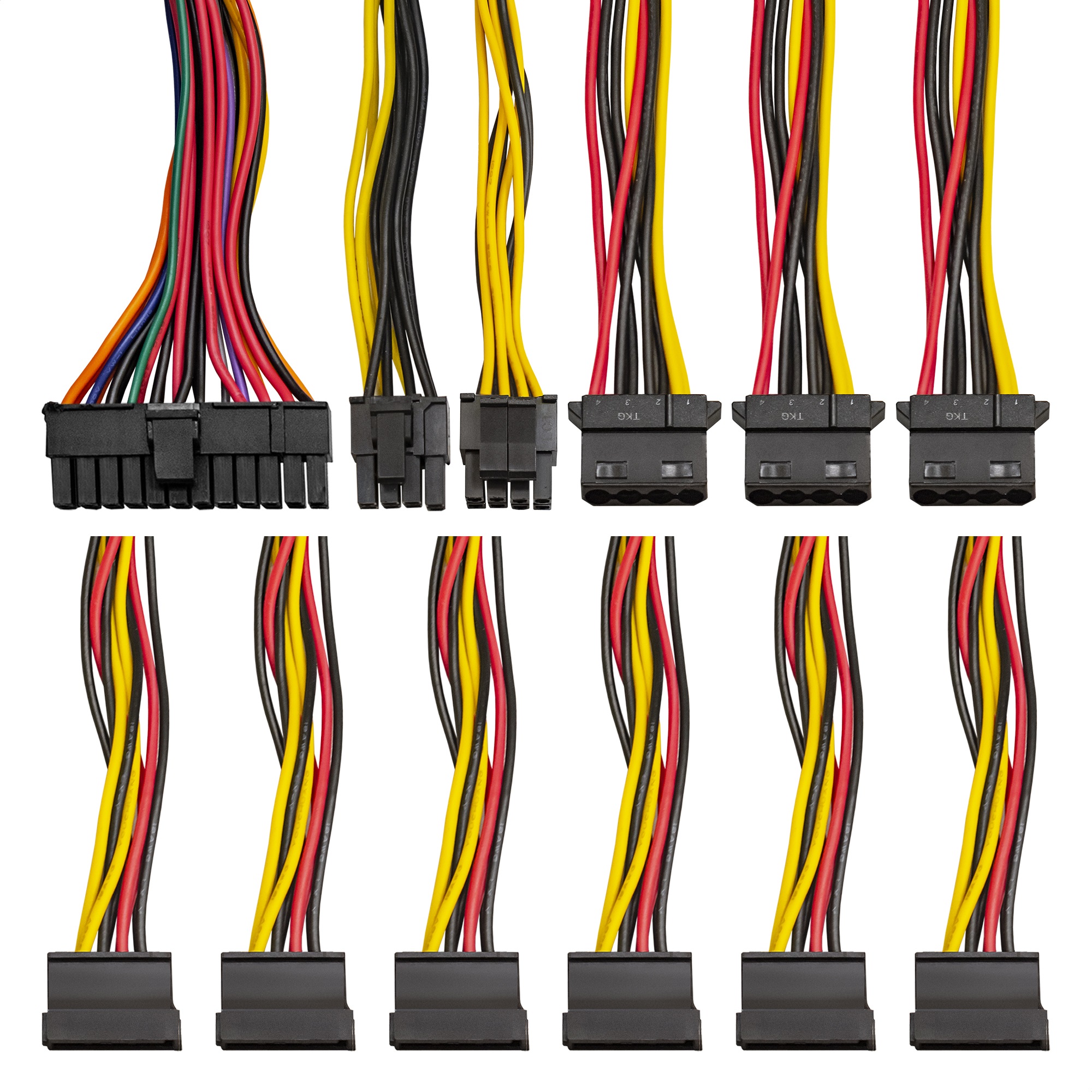 Серверный БП 500W ExeGate ServerPRO-500ADS (ATX, APFC, КПД 82% (80 PLUS), 2x8cm fans, 24pin, (4+4)pin, PCI-E, 6xSATA, 3xIDE, black)