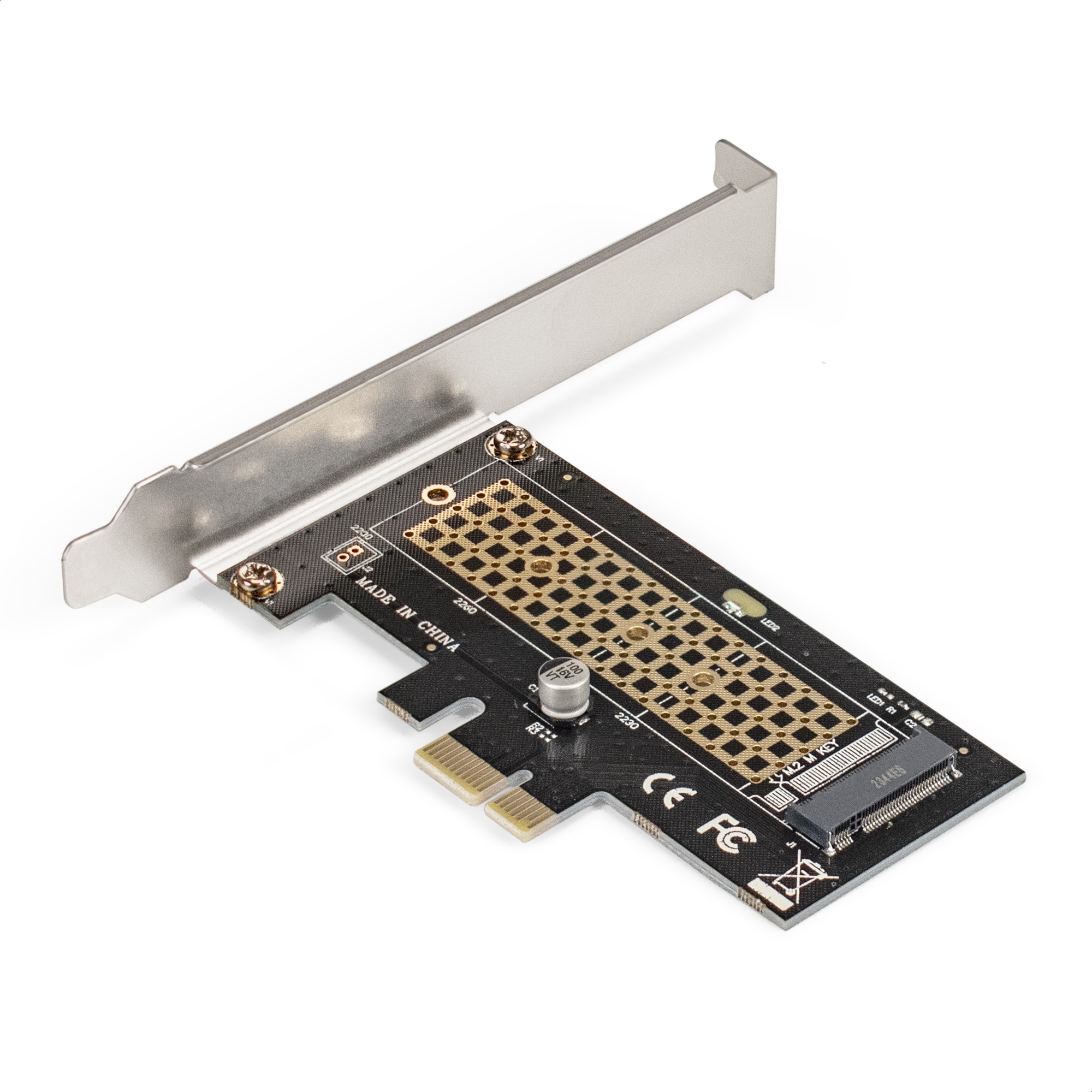 Переходник ExeGate EXE-597 (M.2 M key -> PCI-E x1 v2.0, для установки SSD M.2 M key в слот PCI-E)