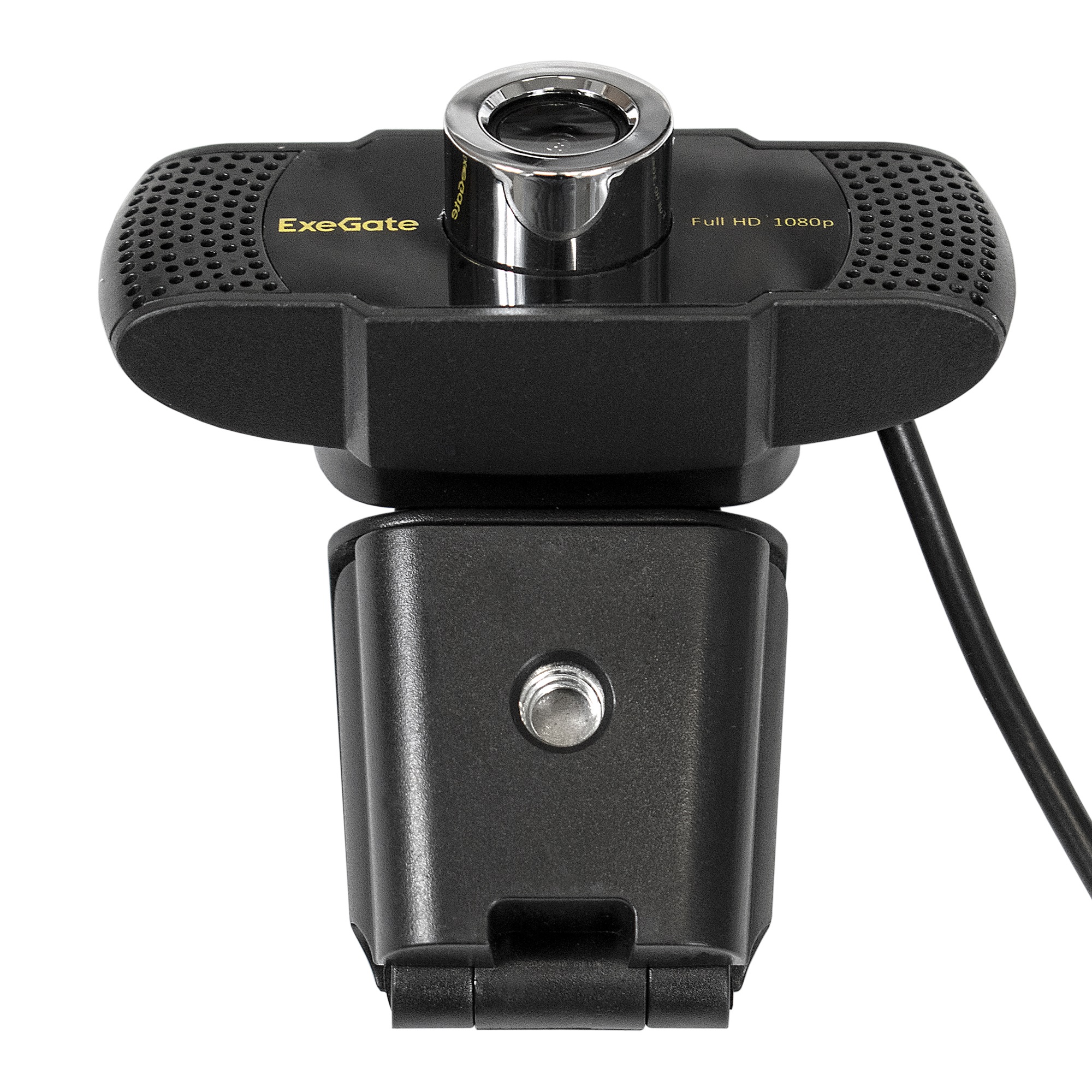 Веб-камера ExeGate BusinessPro C922 Full HD Tripod (матрица 1/3" 2 Мп, 1920х1080, 1080P, 30fps, 4-линзовый объектив, USB, ручной фокус, микрофон с шумоподавлением, универсальное крепление, штатив Flex в комплекте, кабель 1,5 м, Windows® 7/8/10/11, Mac OS 