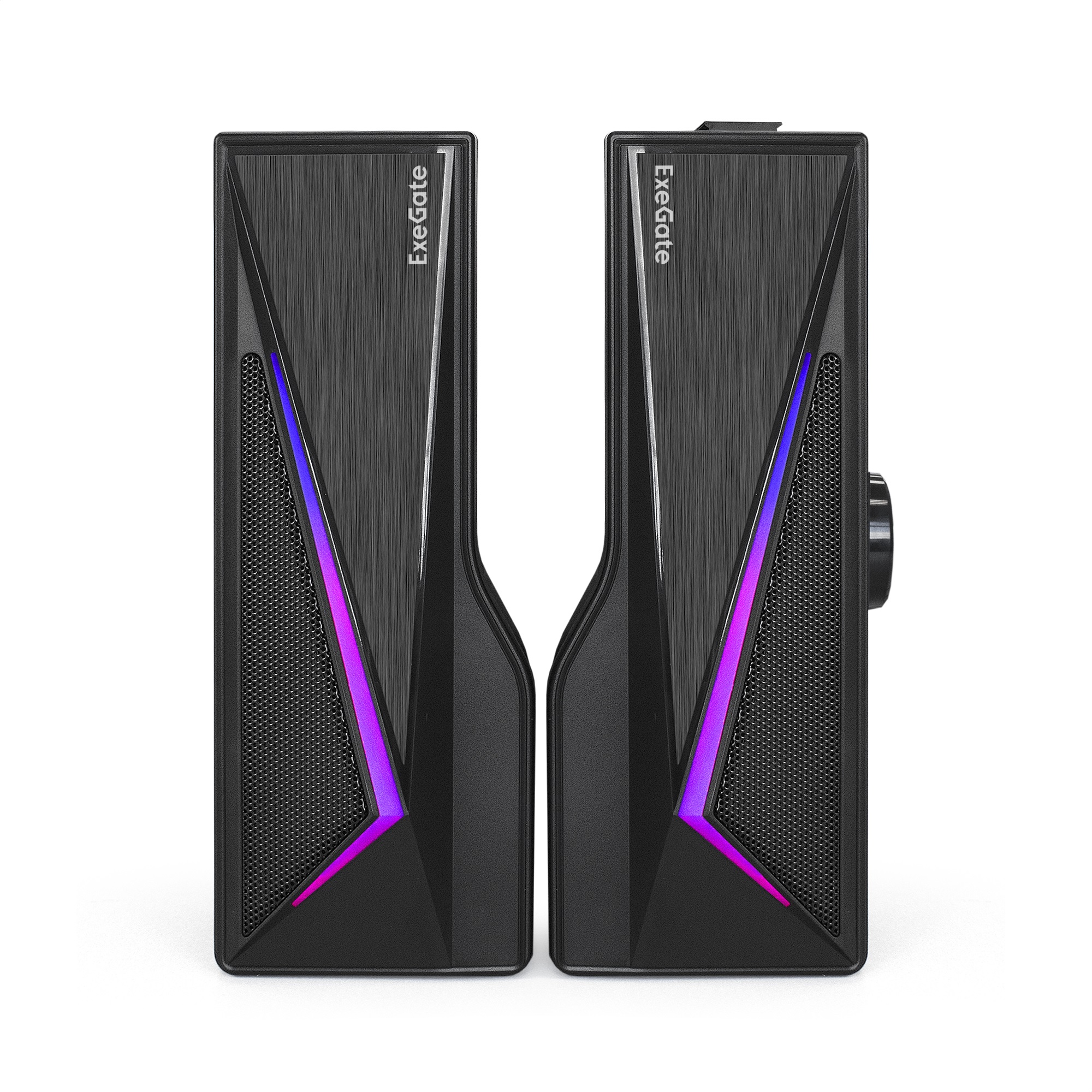 Саундбар-Акустическая система 2.0 ExeGate Allegro 170 (питание USB, Bluetooth, 2х3Вт (6Вт RMS), 60-20000Гц, цвет черный, RGB подсветка, с возможностью трансформации в саундбар, Color Box)