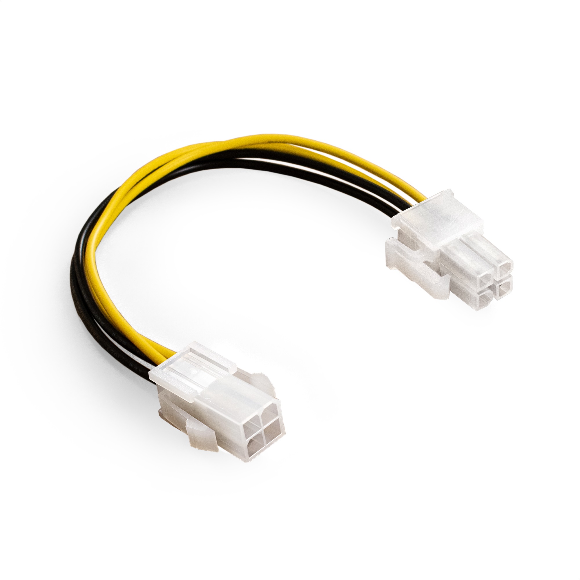 Удлинитель кабеля питания материнской платы +12V ExeGate EX-EXT-4M4F-0.2 (4pin EPS12V M/4pin EPS12V F, 0,2м)