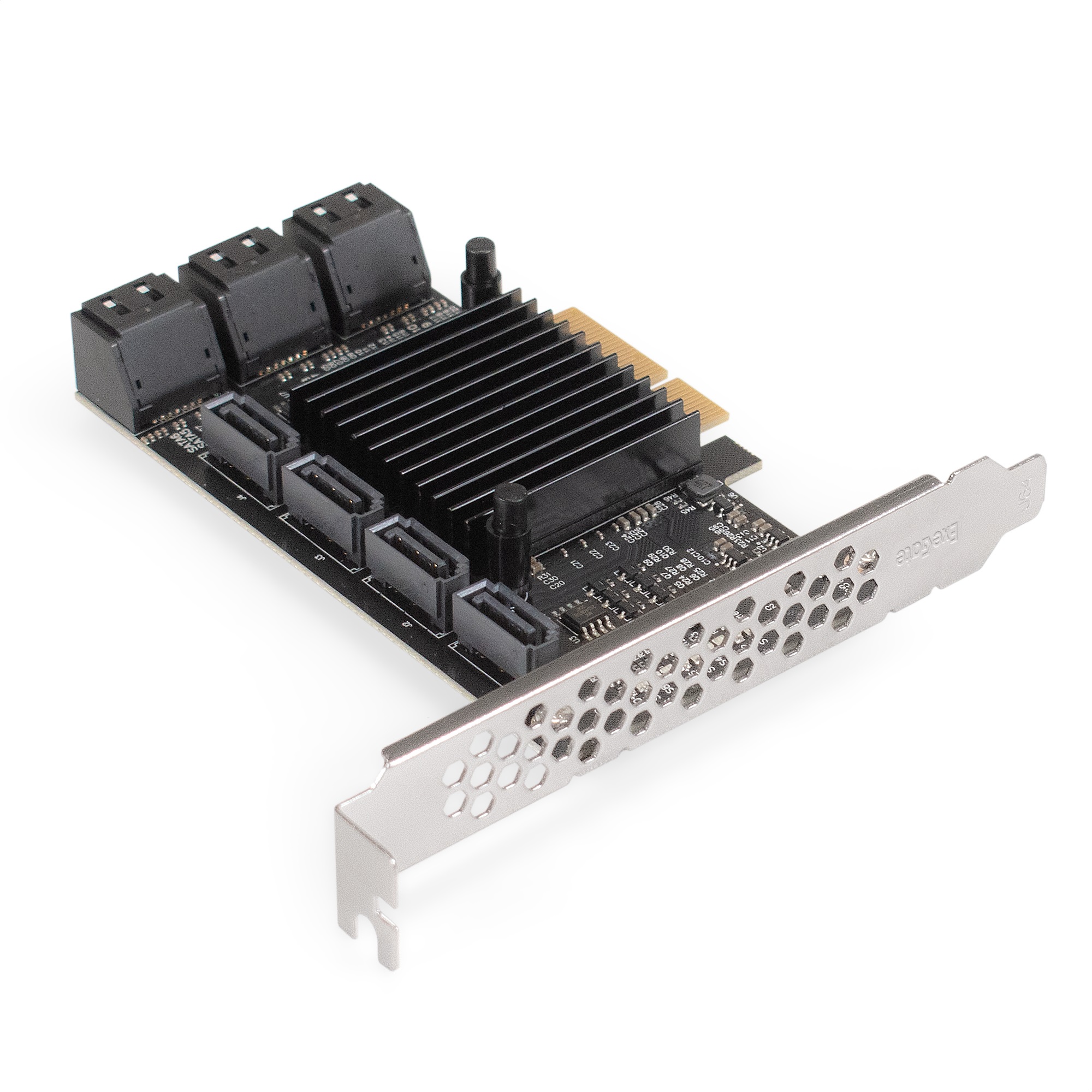 Контроллер ExeGate EXE-510 (PCI-E x4, SATA3 6Gb/s, 10 int, ASMedia Chipset ASM1166+JMB575)