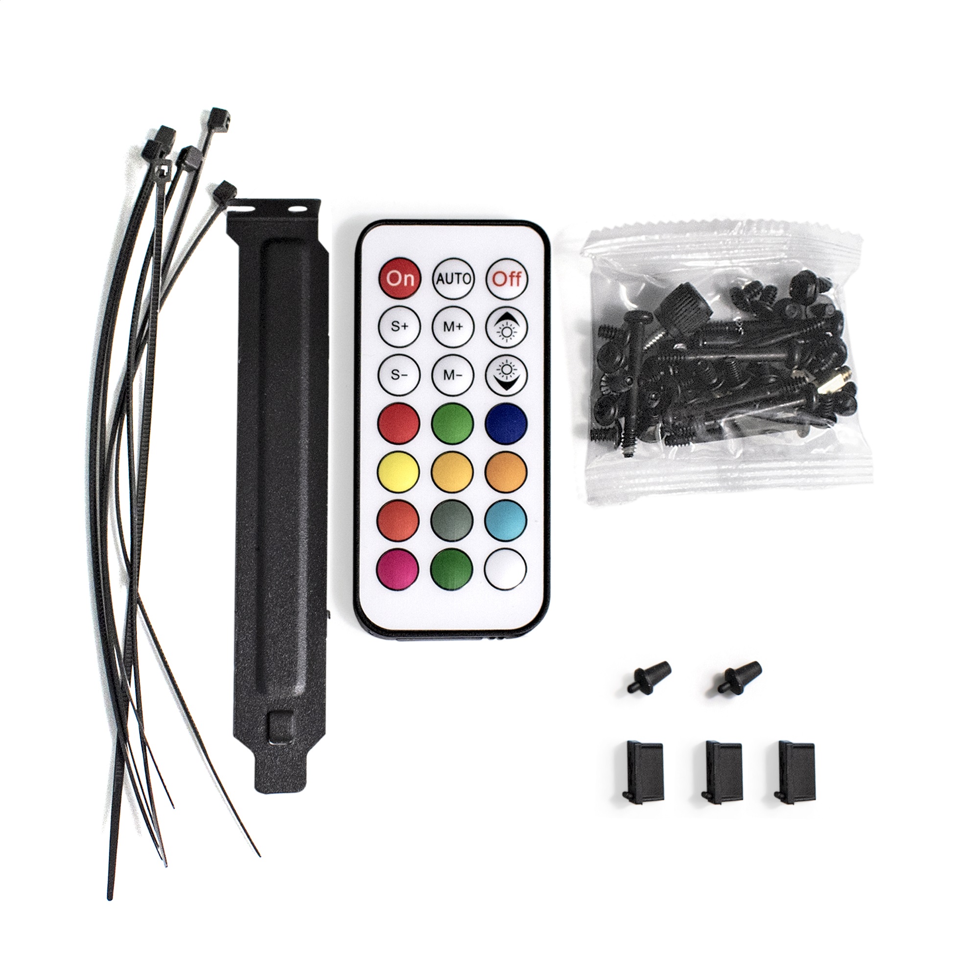 Корпус Miditower ExeGate i3 MAX (eATX, без БП, 2*USB+1*USB3.0, HD аудио, черный, 4 вент. 12см с RGB подсветкой, контроллер + ПДУ, ARGB MB кабель, пылевые фильтры, передняя и боковая панели - закаленное стекло)