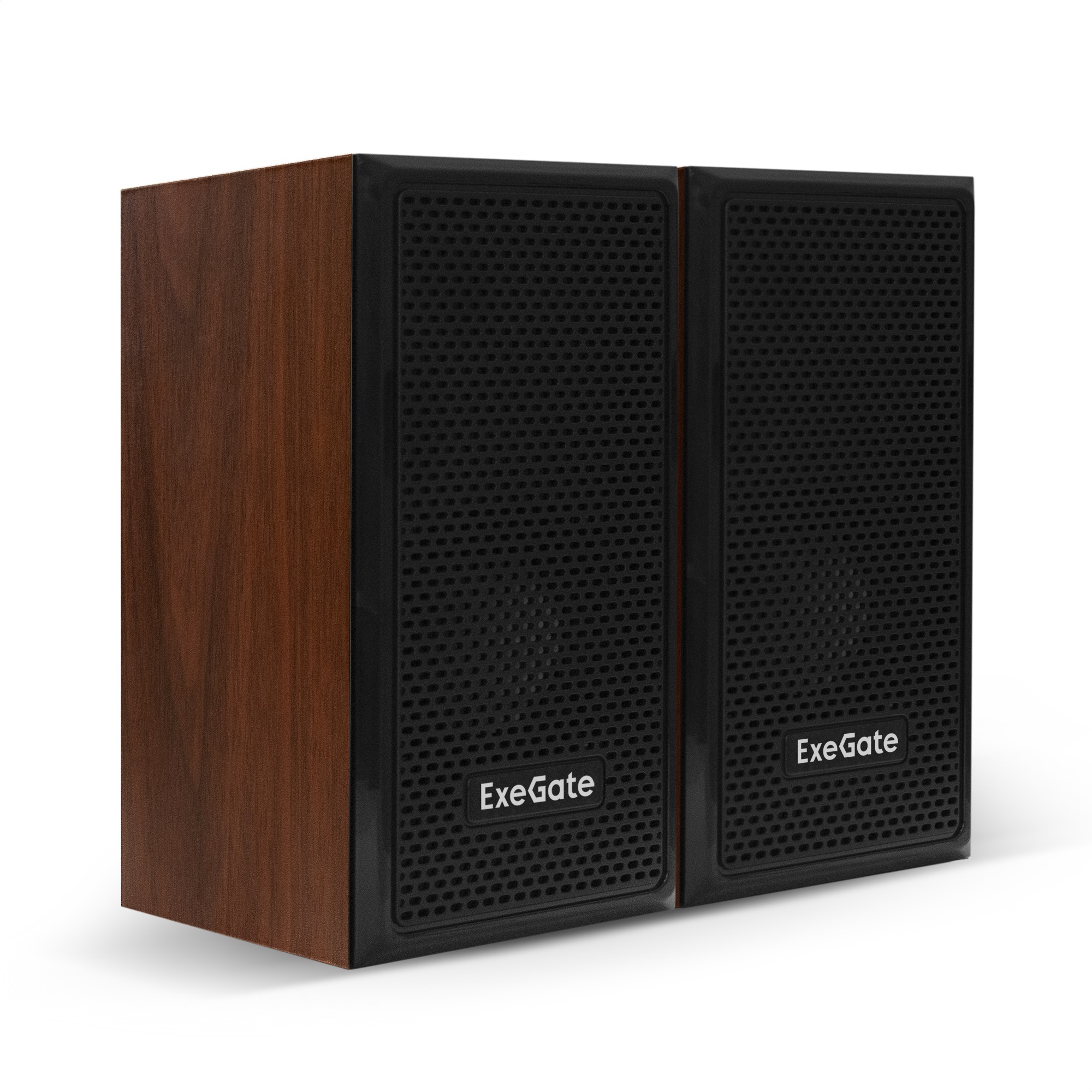Акустическая система 2.0 ExeGate Tango 312 (питание USB, 2х3Вт (6 Вт RMS), 80-20000Гц, темное дерево, Color Box)