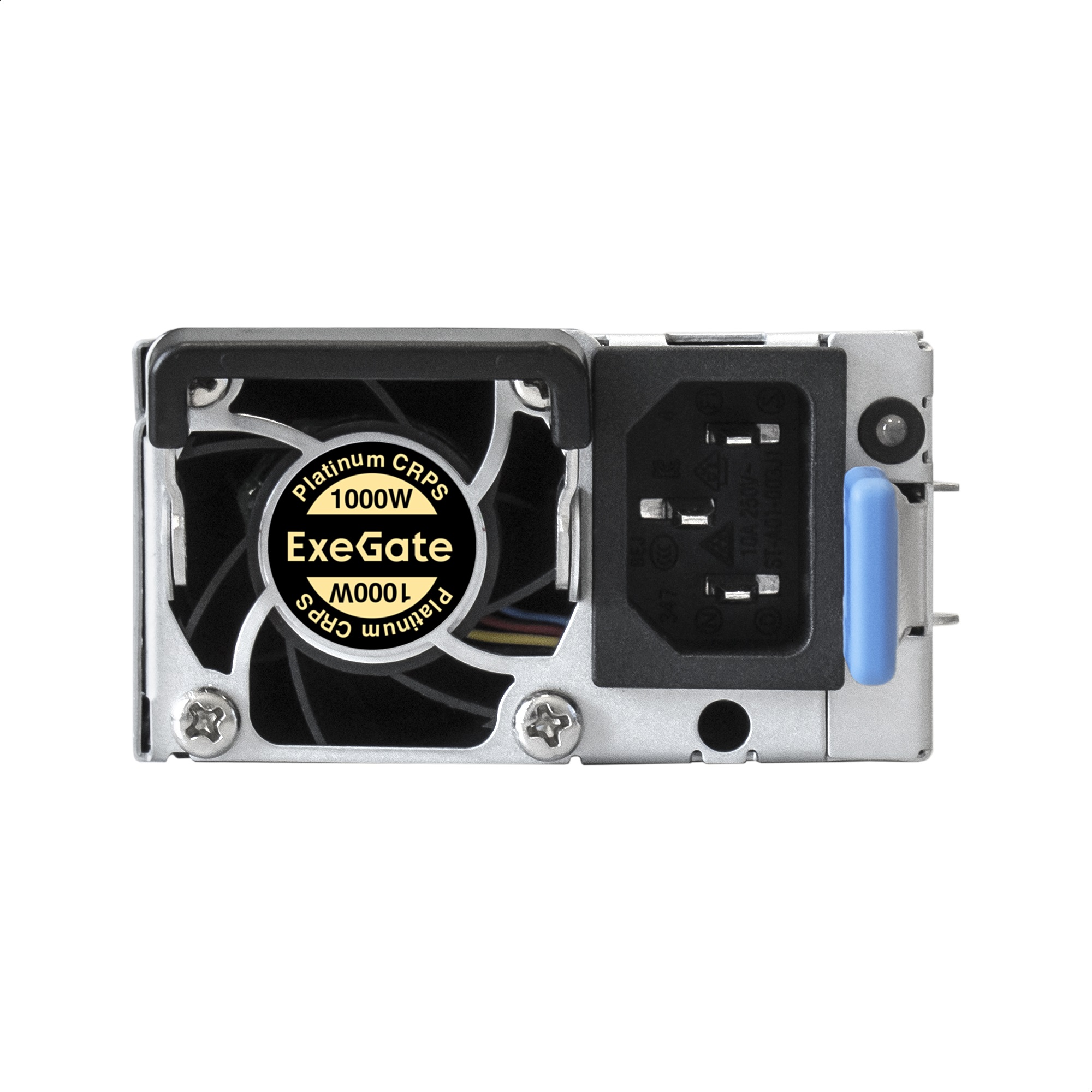 Серверный БП с резервированием 2U Redundant 2x1000W ExeGate Industrial-RTS1000 (APFC, КПД 94% (80 PLUS Platinum), 4 cm fan, 24pin, 2x(4+4)pin, 2PCIe, 2SATA, 6IDE, Cable Management)