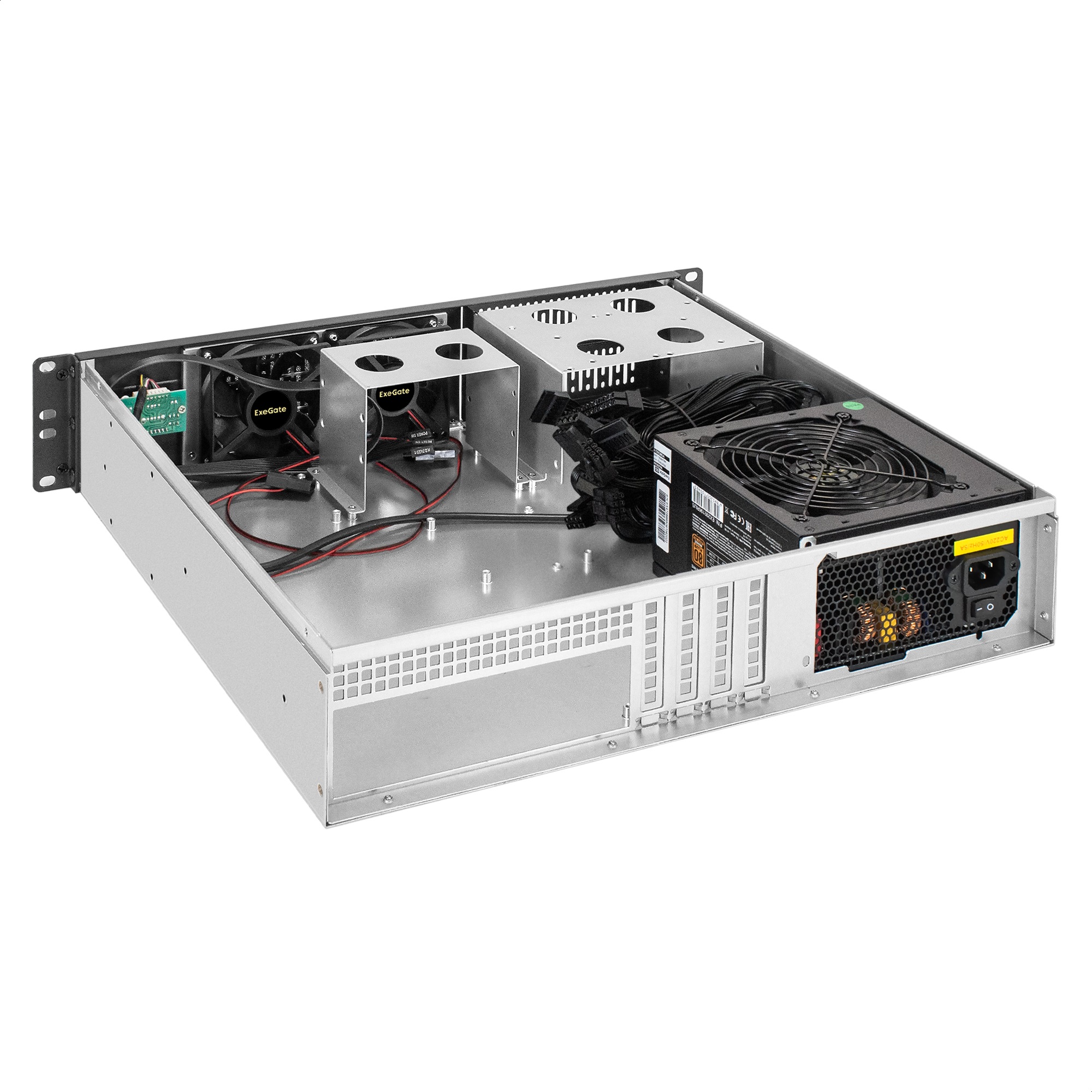 Серверный корпус ExeGate Pro 2U400-02 <RM 19", высота 2U, глубина 400, БП 600PPH-SE, USB>