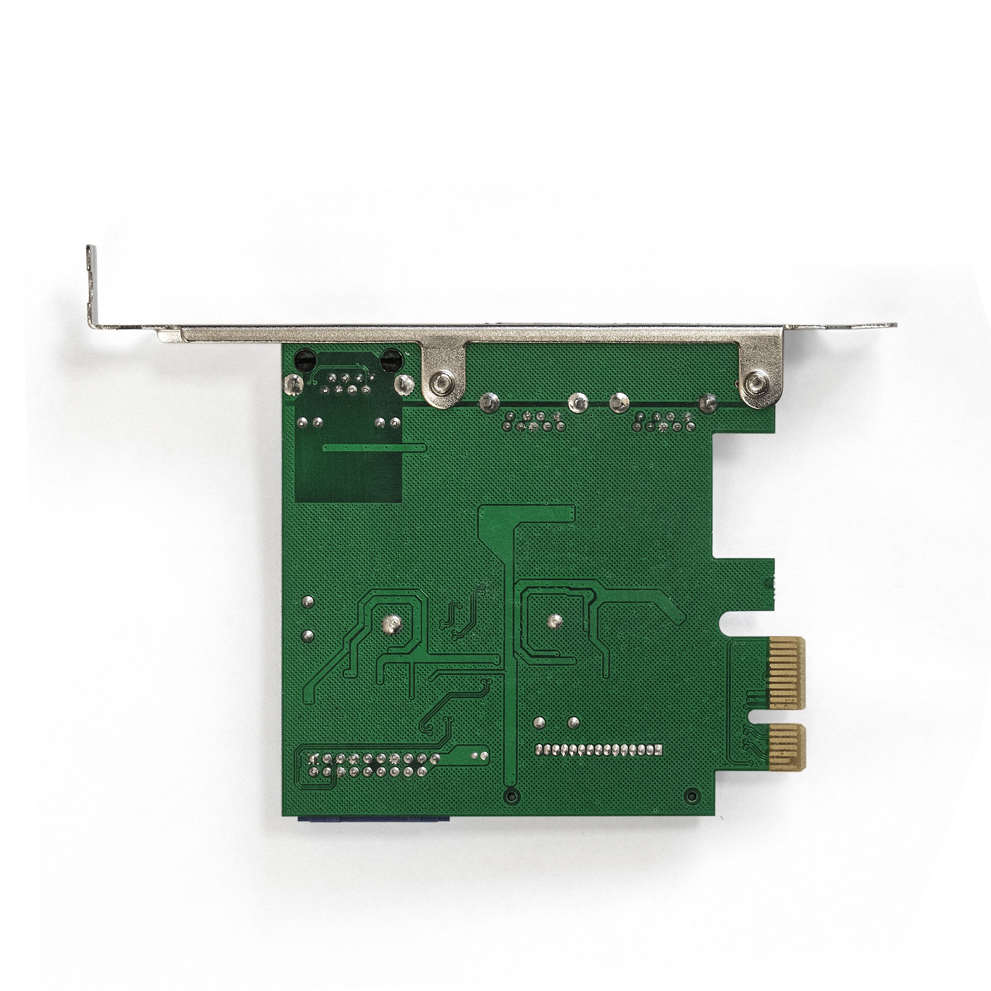 Контроллер сетевой ExeGate EXE-362 (PCI-E x1 v2.0, LAN UTP 1000Mbps + 2*USB3.0 ext. + 1*19pin int. (внутренние коннекторы для подключения 2*USB3.0 портов на корпусе), разъем доп.питания, Chipset VL805 + RTL8153B)