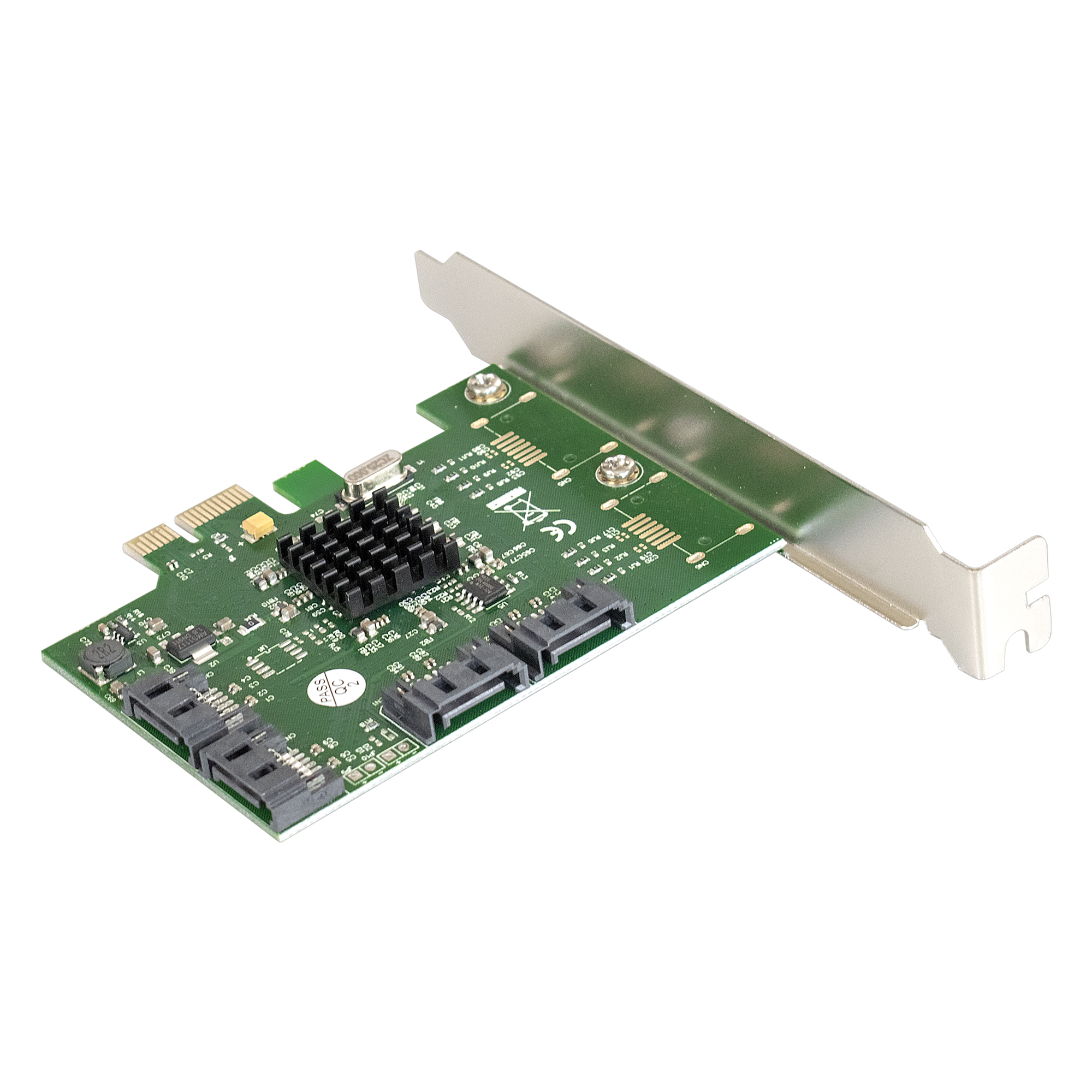 Контроллер ExeGate EXE-503 (PCI-E x1 v2.0, SATA3 6Gb/s, 4 int., Marvell Chipset 88SE9215)