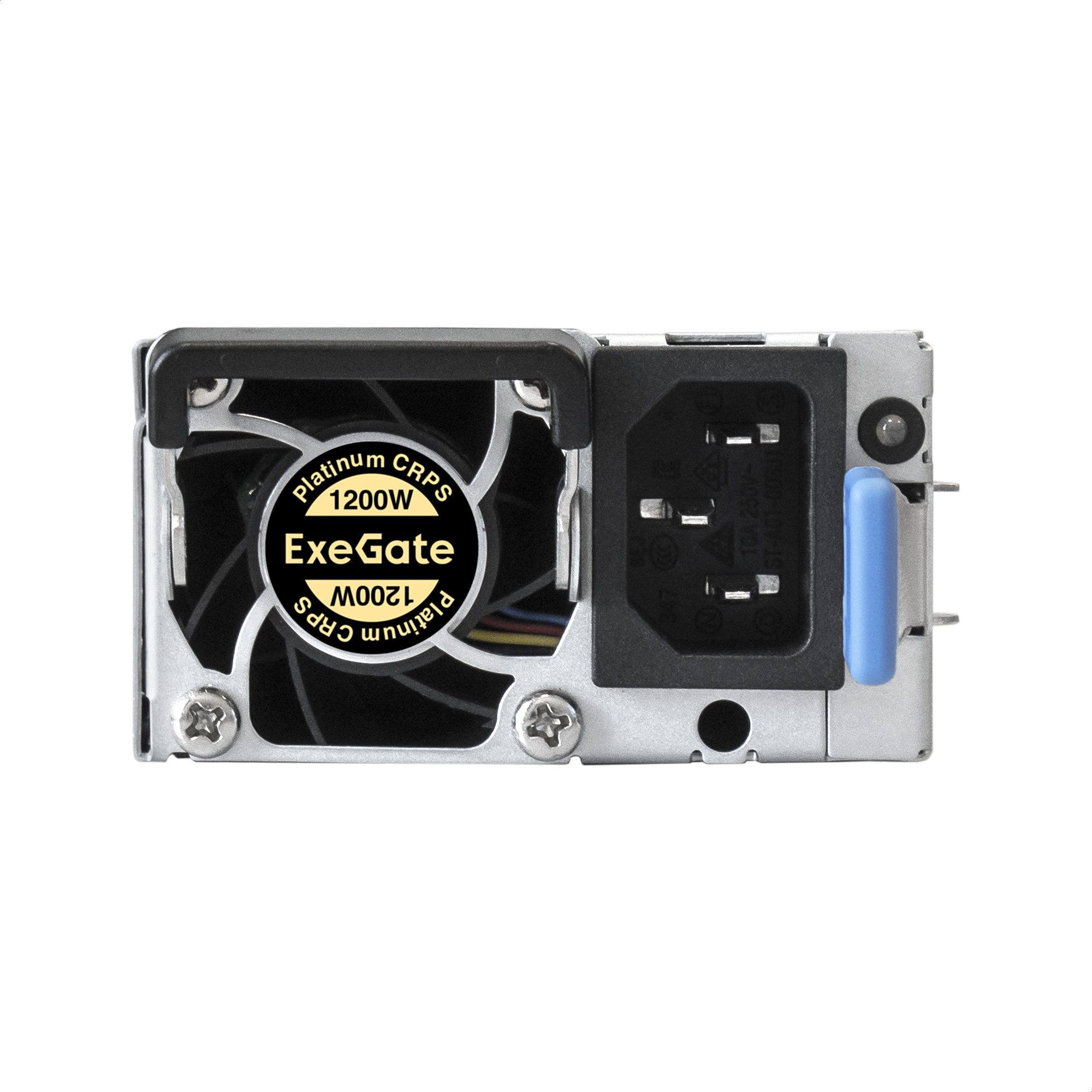Серверный БП с резервированием 2U Redundant 2x1200W ExeGate Industrial-RTS1200 (APFC, КПД 94% (80 PLUS Platinum), 4 cm fan, 24pin, 2x(4+4)pin, 2PCIe, 2SATA, 6IDE, Cable Management)