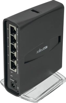 Wi-Fi роутер MIKROTIK hAP ac lite TC,  AC750,  черный
