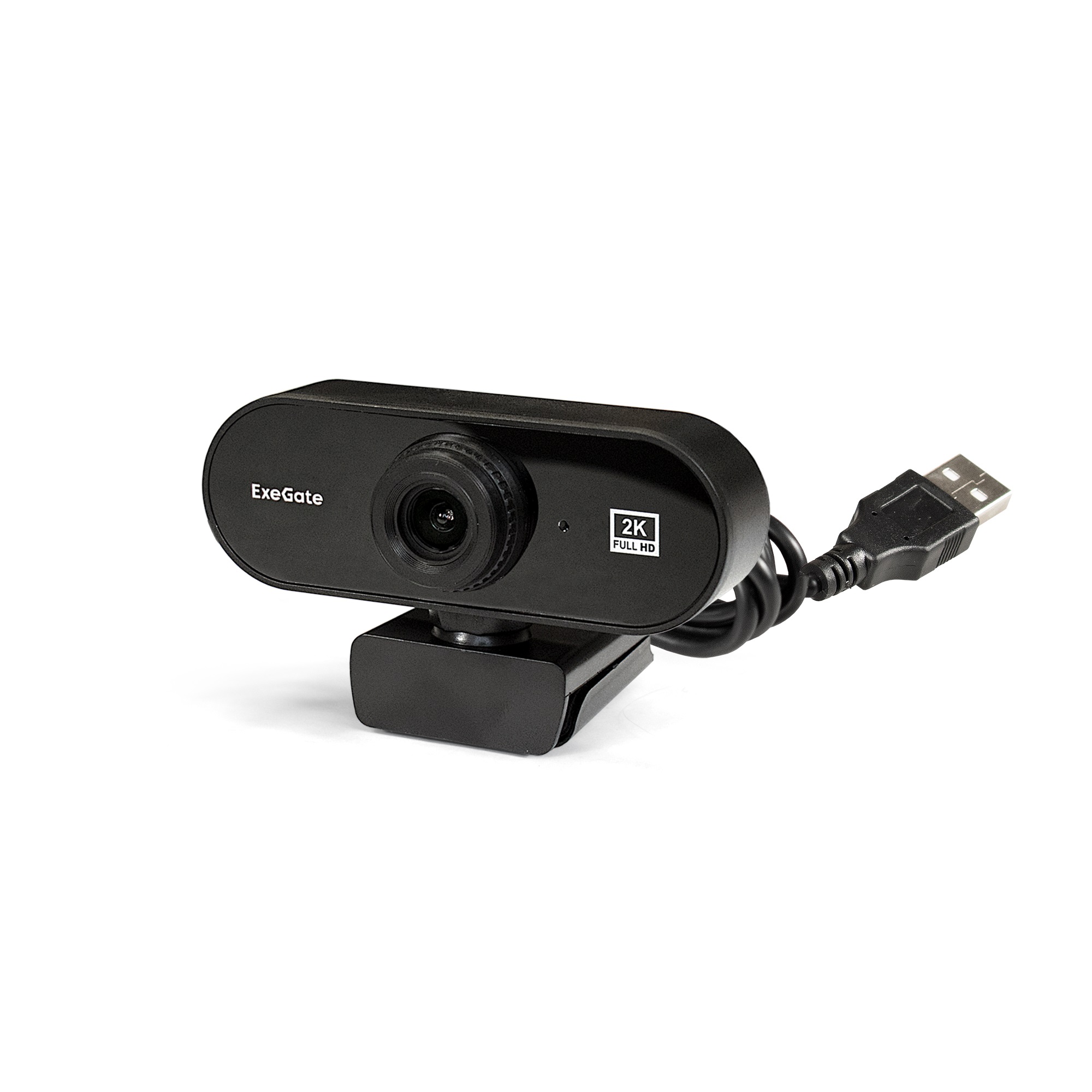 Веб-камера ExeGate Stream C940 2K T-Tripod (матрица 1/2.7" 5Мп, 2560x1440, 30fps, 4-линзовый объектив (стекло), ручной фокус, USB, микрофон с шумоподавлением, универсальное крепление, телескопический штатив Tripod Tele Ball, кабель 1,5 м, поддержка H.264,