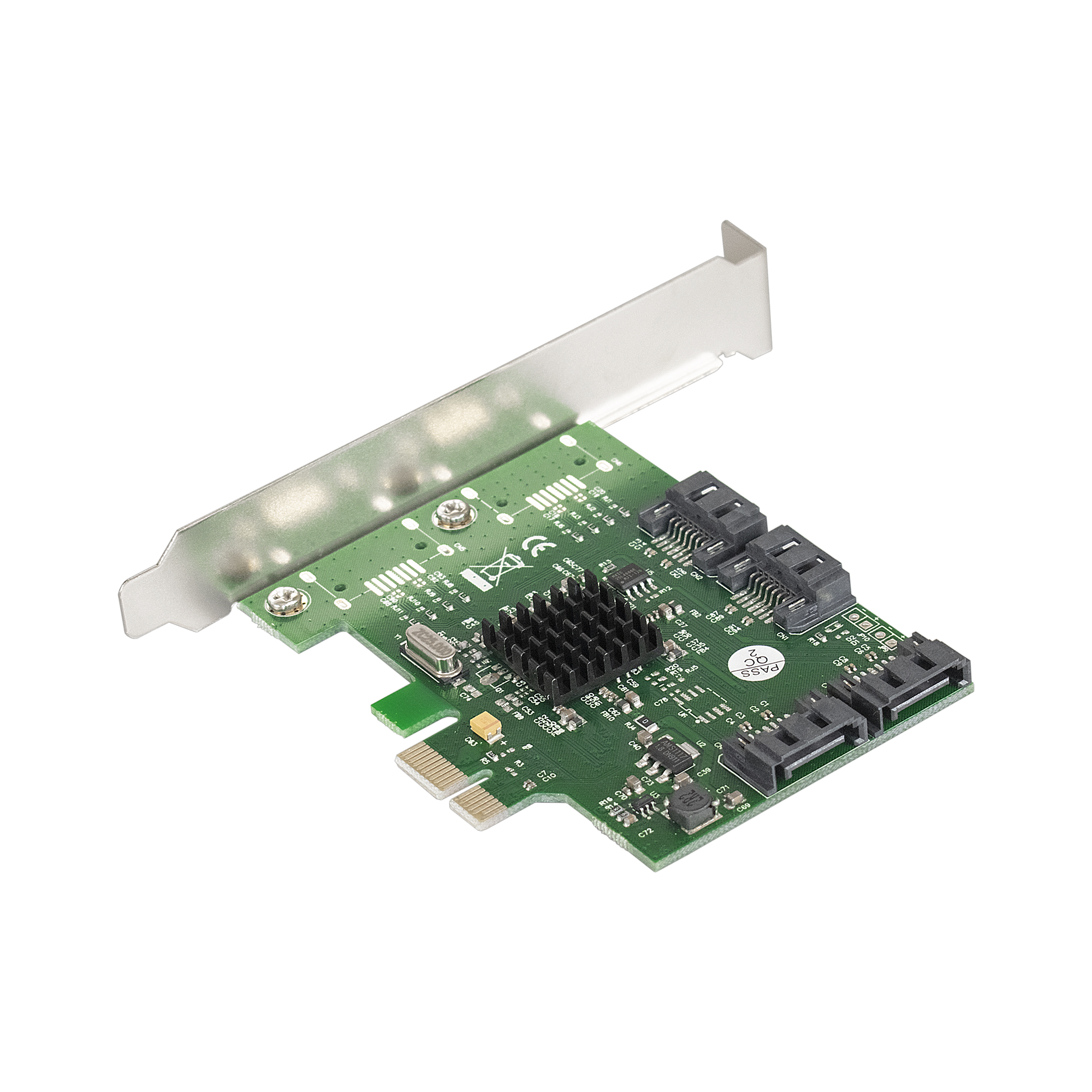 Контроллер ExeGate EXE-503 (PCI-E x1 v2.0, SATA3 6Gb/s, 4 int., Marvell Chipset 88SE9215)