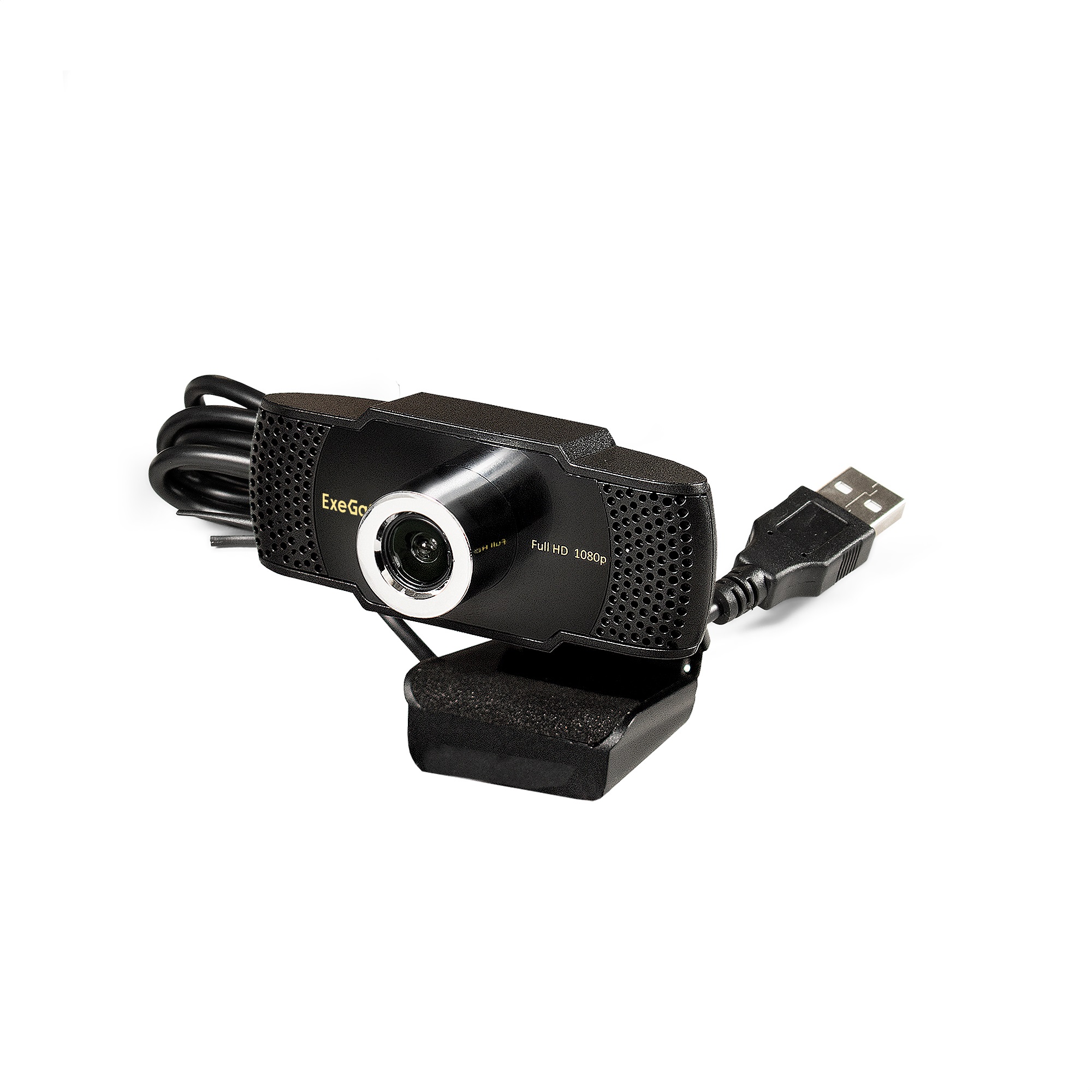 Веб-камера ExeGate BusinessPro C922 Full HD (матрица 1/3" 2 Мп, 1920х1080, 1080P, 30fps, 4-линзовый объектив, USB, ручной фокус, микрофон с шумоподавлением, универсальное крепление, кабель 1,5 м, Windows® 7/8/10/11, Mac OS 10.6 и выше, Chrome OS™, Android