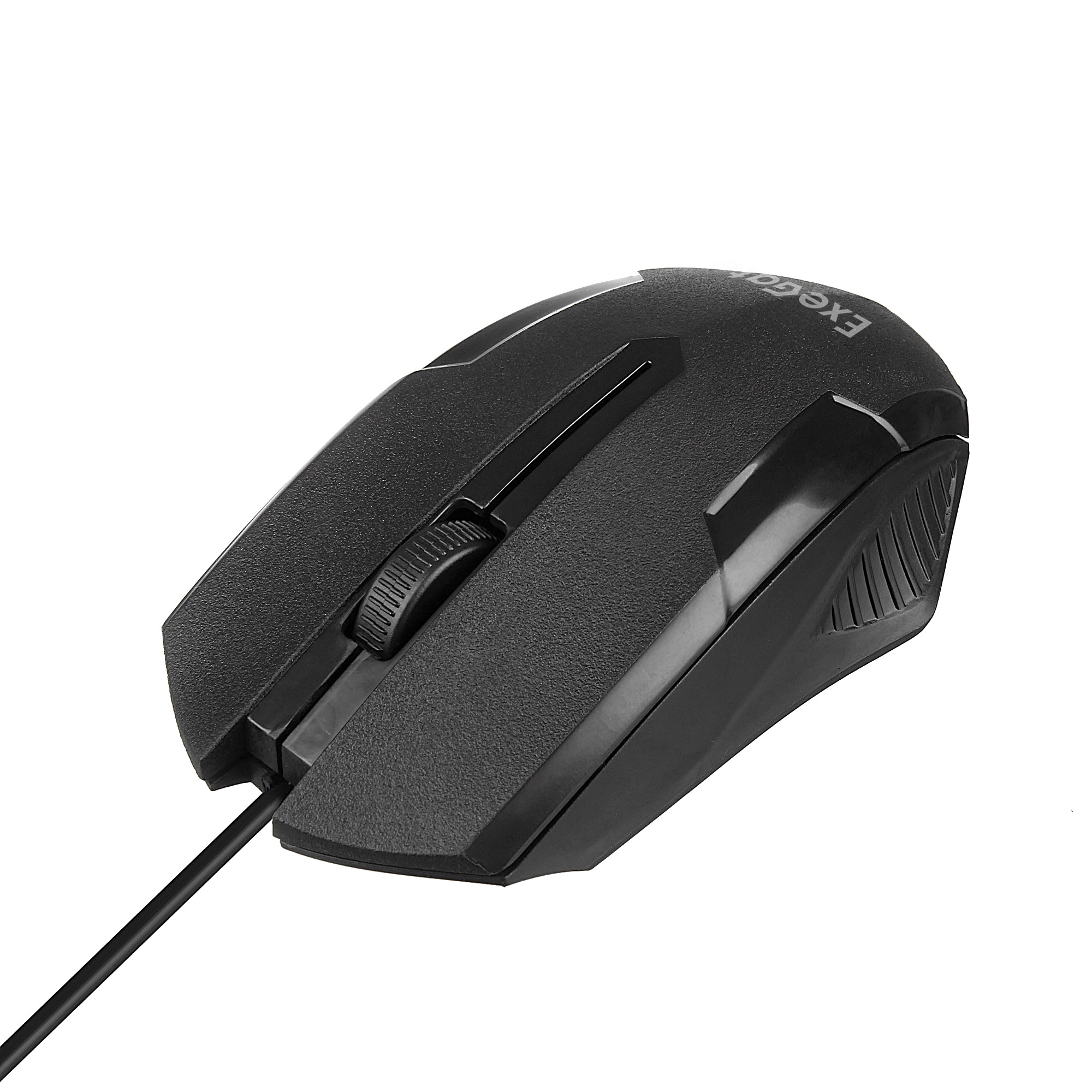 Мышь ExeGate SH-9025L5 (USB, оптическая, 1000dpi, 3D, 3 кнопки и колесо прокрутки, длина кабеля 2,55м, черная, RTL)
