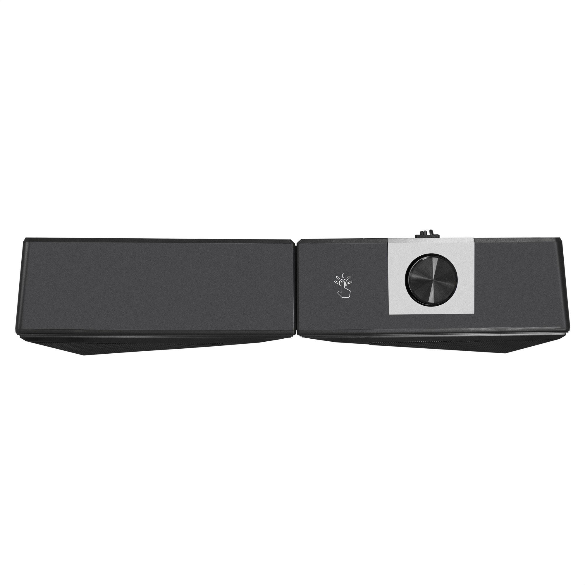 Саундбар-Акустическая система 2.0 ExeGate Allegro 170 (питание USB, Bluetooth, 2х3Вт (6Вт RMS), 60-20000Гц, цвет черный, RGB подсветка, с возможностью трансформации в саундбар, Color Box)