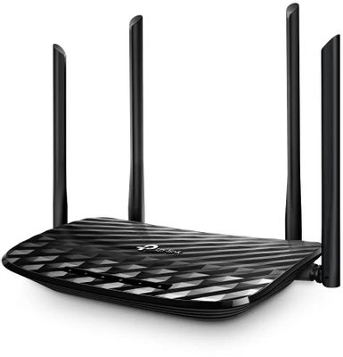 Wi-Fi роутер TP-LINK Archer C6 v.2.0,  AC1200,  черный
