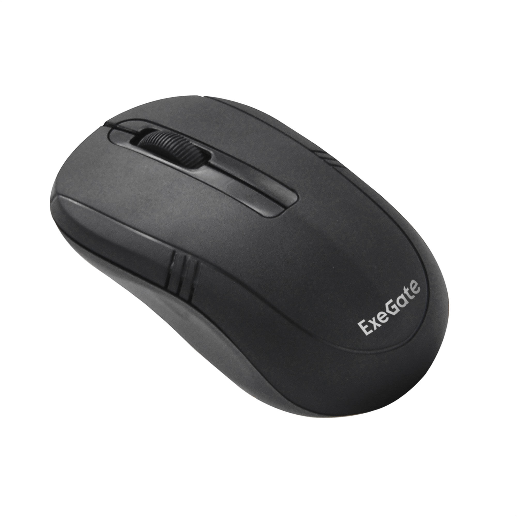 Беспроводная мышь ExeGate Professional Standard SR-9021 (радиоканал 2,4 ГГц, USB, оптическая, 1200dpi, 3D, 3 кнопки и колесо прокрутки, черная, Color Box)