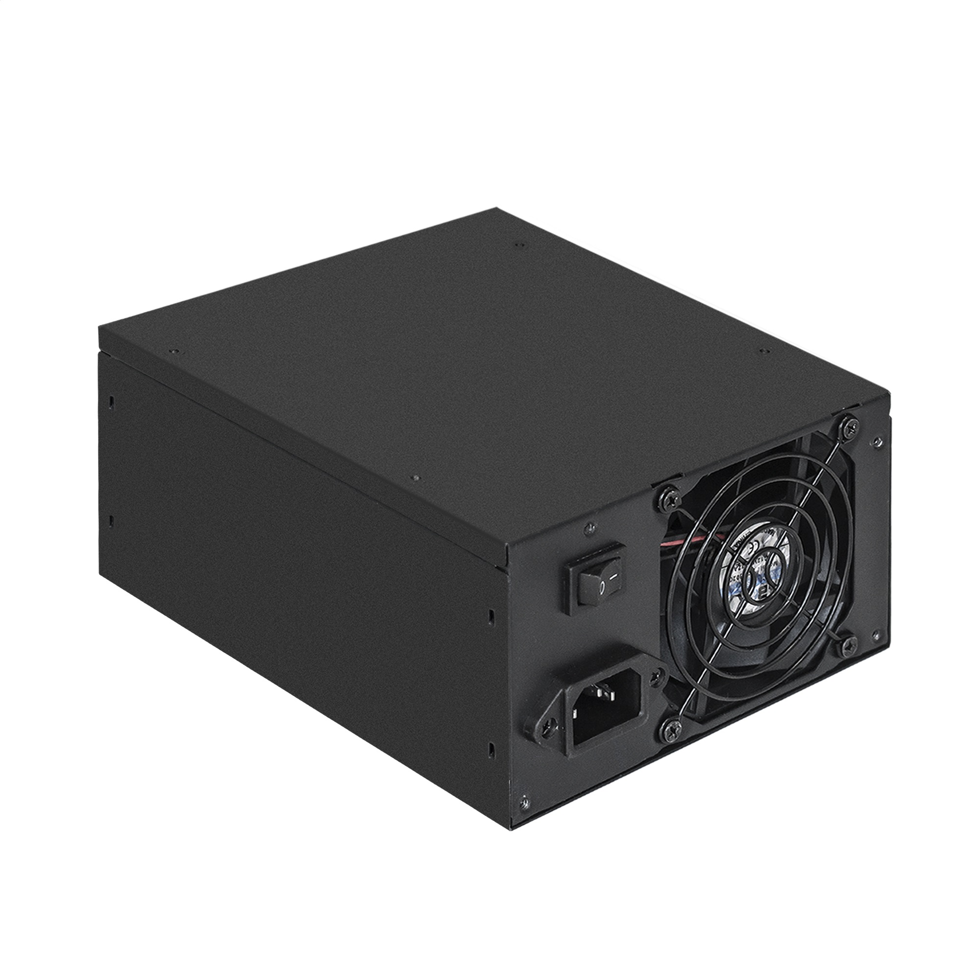 Серверный БП 500W ExeGate ServerPRO-500ADS (ATX, APFC, КПД 82% (80 PLUS), 2x8cm fans, 24pin, (4+4)pin, PCI-E, 6xSATA, 3xIDE, black)
